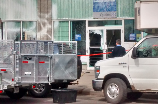 Attack on employment centre in Hochelaga, May Day