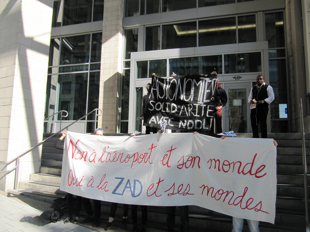 Solidarity action with the ZAD of Notre-Dame-des-Landes