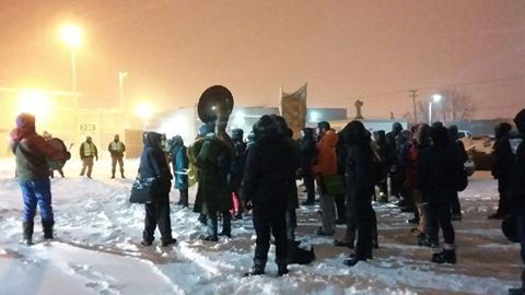 Demonstration of solidarity in front of the prisons in Laval for the New Year and return on the situation in Leclerc’s prison