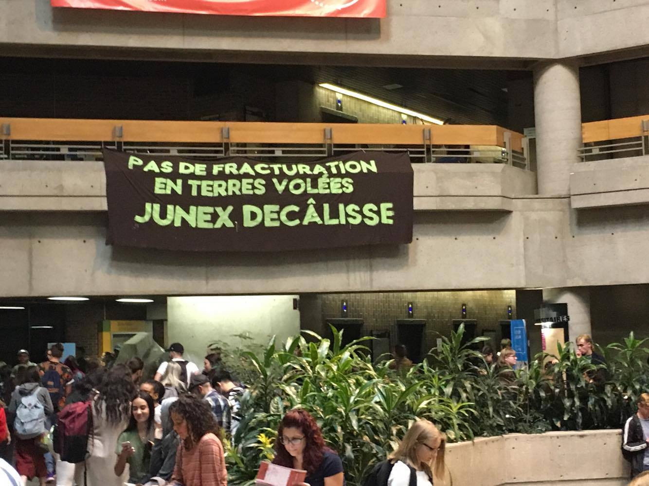 Banner drop: fuck off Junex