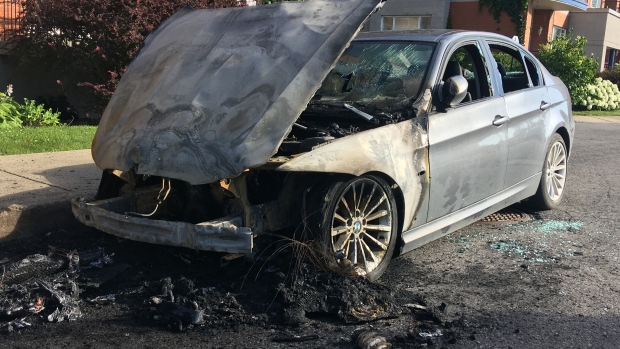 Arson of two luxury cars in St-Henri