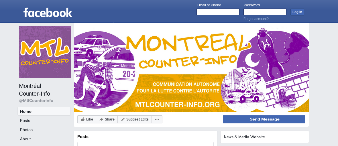 Communiqué Following the Latest La Presse Article on Montreal Counter-Info