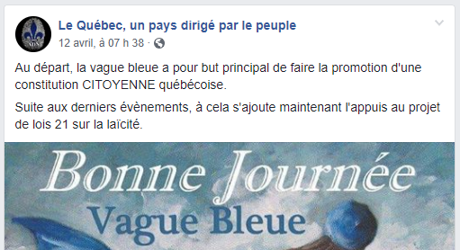 “Vague bleue”: The Racist, Islamophobic Fringe of Québec Nationalism Comes Out to Play