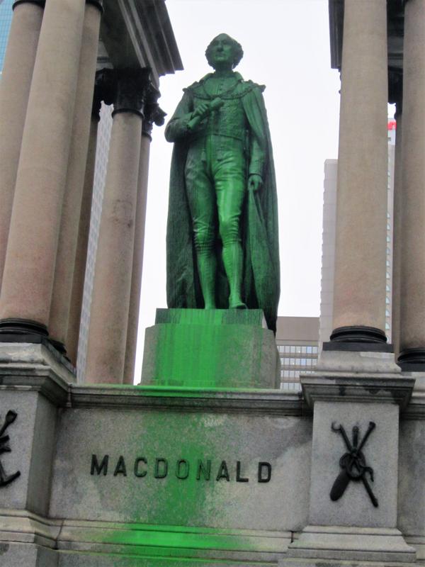 Macdonald Monument & Queen Victoria Statue Vandalized Again in Montreal