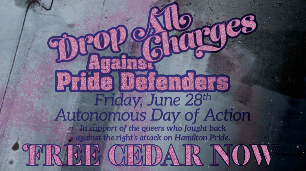 Solidarity with Pride Defenders, Free Cedar!
