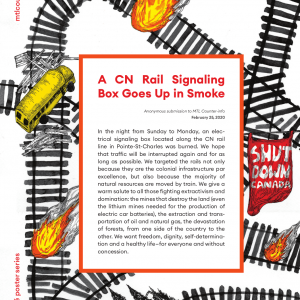 A CN Rail Signaling Box Goes Up in Smoke
