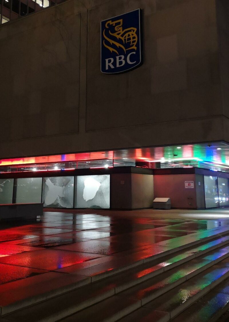 We Won't Stop: RBC Head Office Attacked in Montreal