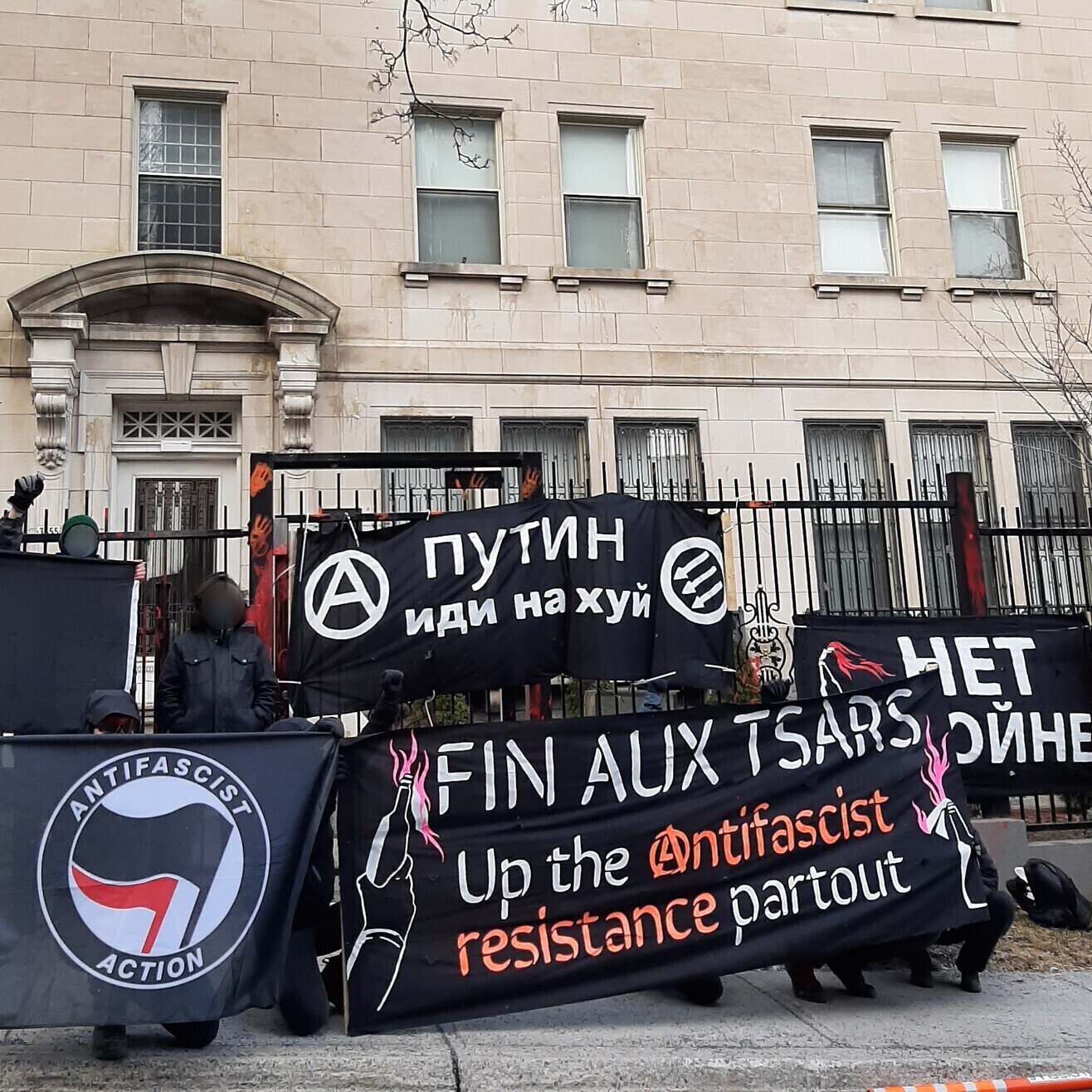 Montreal Anarchist Solidarity with Anti-fascist Resistance in Ukraine and War Resisters in Russia and Belarus