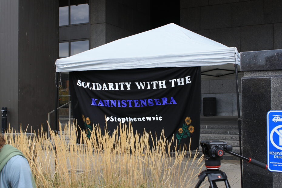 Reportback from the Solidarity Struggle with the Kahnistensera Against McGill's New Vic Project