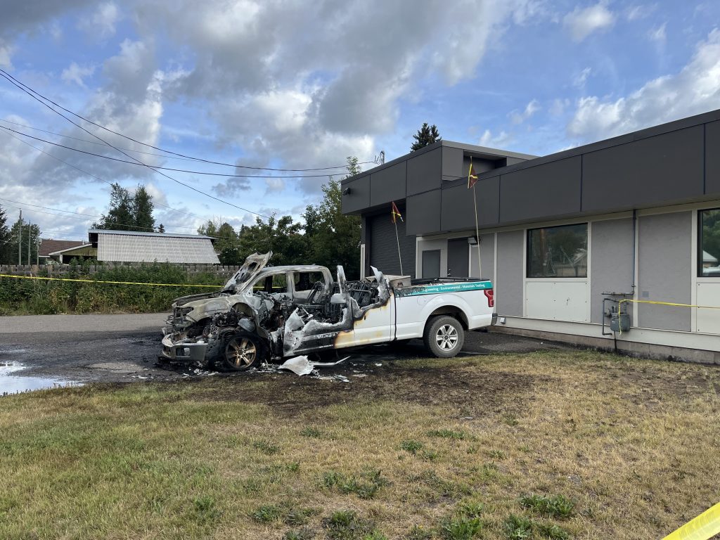 McElhanney Trucks Burned in Smithers, BC