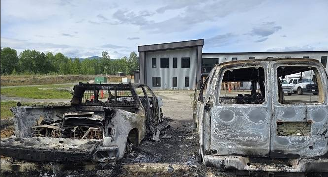 4 Gitxsan Development Corporation Vehicles Burned in New Hazelton