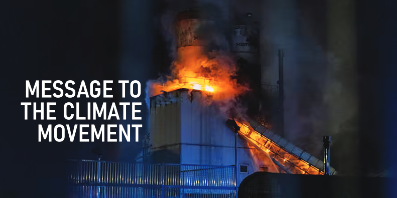 Message to the Climate Movement